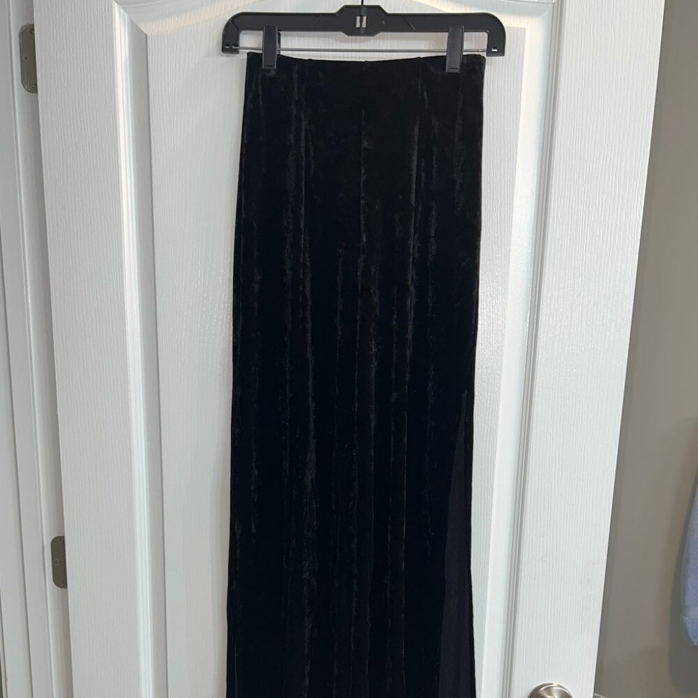 Lulus Black Velvet Pants